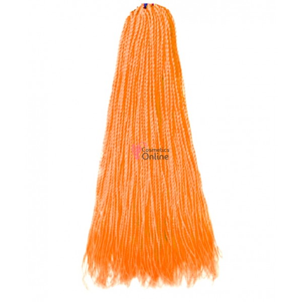 Codite de par Afro Thin Senegalese Crochet Twist Braids de 60 cm  Portocaliu Neon TSA20